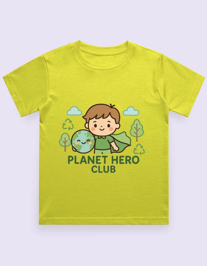 SkyBi Shirts Kids Eco Friendly Graphic Tee – Planet Hero - SkyBi Shirts