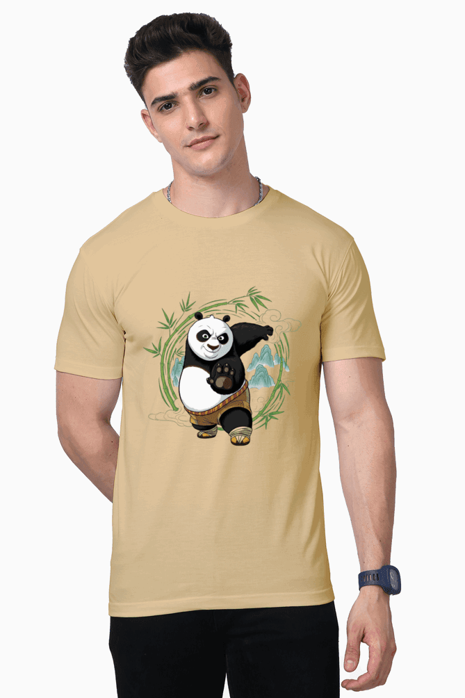 SkyBi Kunfu Paanda Unisex Premium Supima Cotton Tshirts - SkyBi Shirts