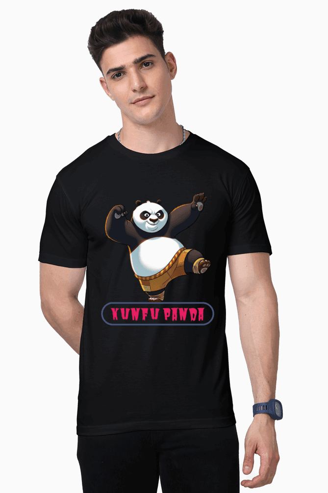 SkyBi Kunfu Panda Unisex Premium Supima Cotton Tshirts - SkyBi Shirts