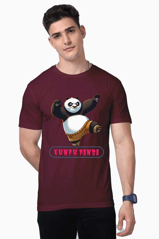SkyBi Kunfu Panda Unisex Premium Supima Cotton Tshirts - SkyBi Shirts