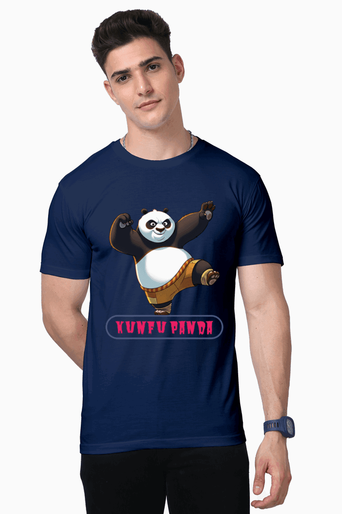 SkyBi Kunfu Panda Unisex Premium Supima Cotton Tshirts - SkyBi Shirts