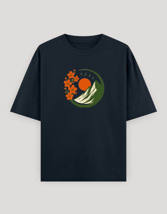 SkyBi Shirts Oversized Graphic T-Shirt for Men and Women - SkyBi Shirts