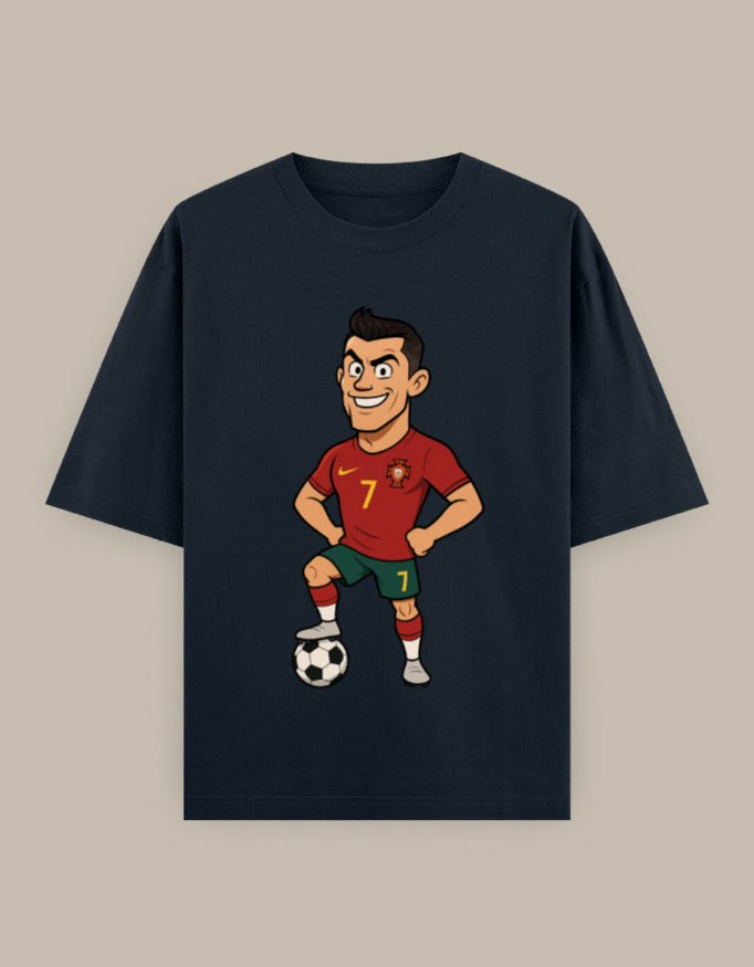 SkyBi Shirts Oversized T-Shirt 240 GSM Heavyweight Cotton - SkyBi Shirts