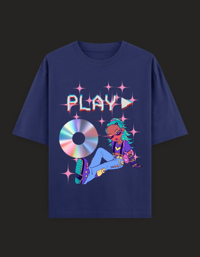 SkyBi Shirts Oversized T-Shirt 240 GSM Heavyweight Cotton - SkyBi Shirts