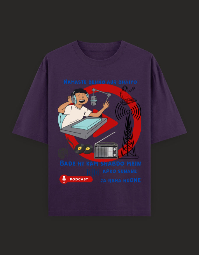 SkyBi Shirts Oversized T-Shirt 240 GSM Heavyweight Cotton - SkyBi Shirts