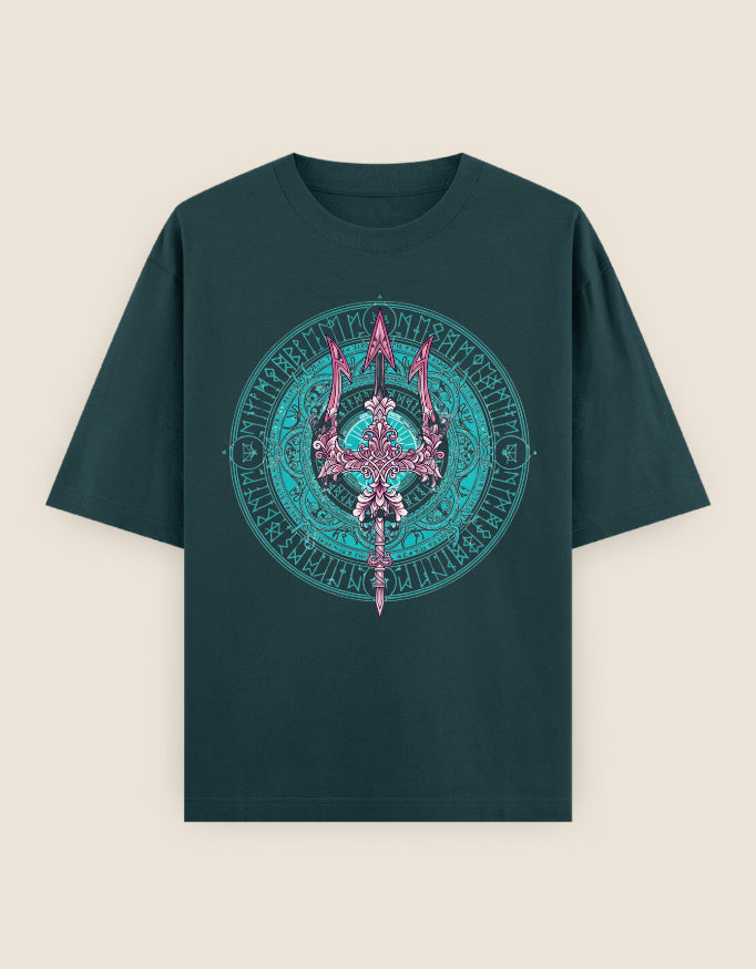SkyBi Shirts Oversized T-Shirt 240 GSM Heavyweight Cotton - SkyBi Shirts