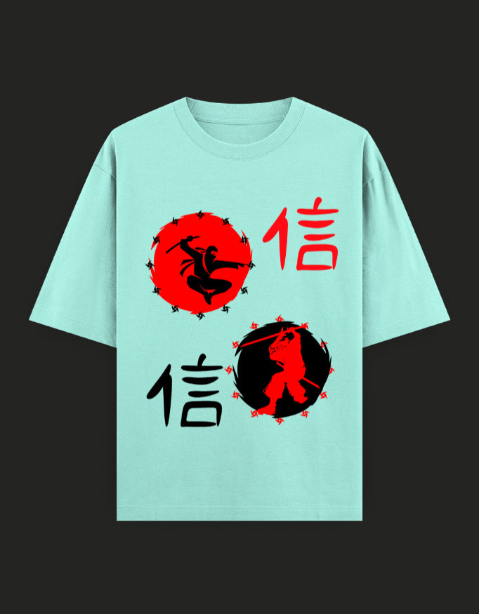 SkyBi Shirts Oversized T-Shirt 240 GSM Heavyweight Cotton - SkyBi Shirts