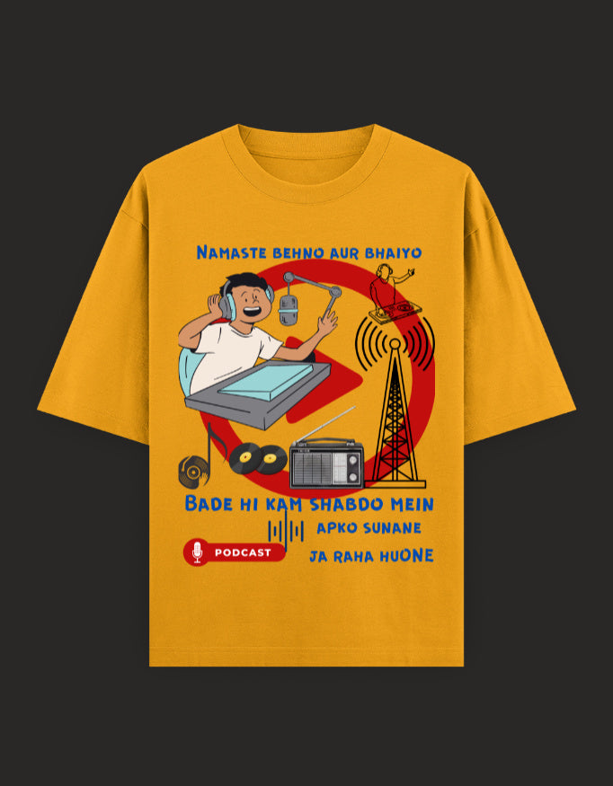 SkyBi Shirts Oversized T-Shirt 240 GSM Heavyweight Cotton - SkyBi Shirts