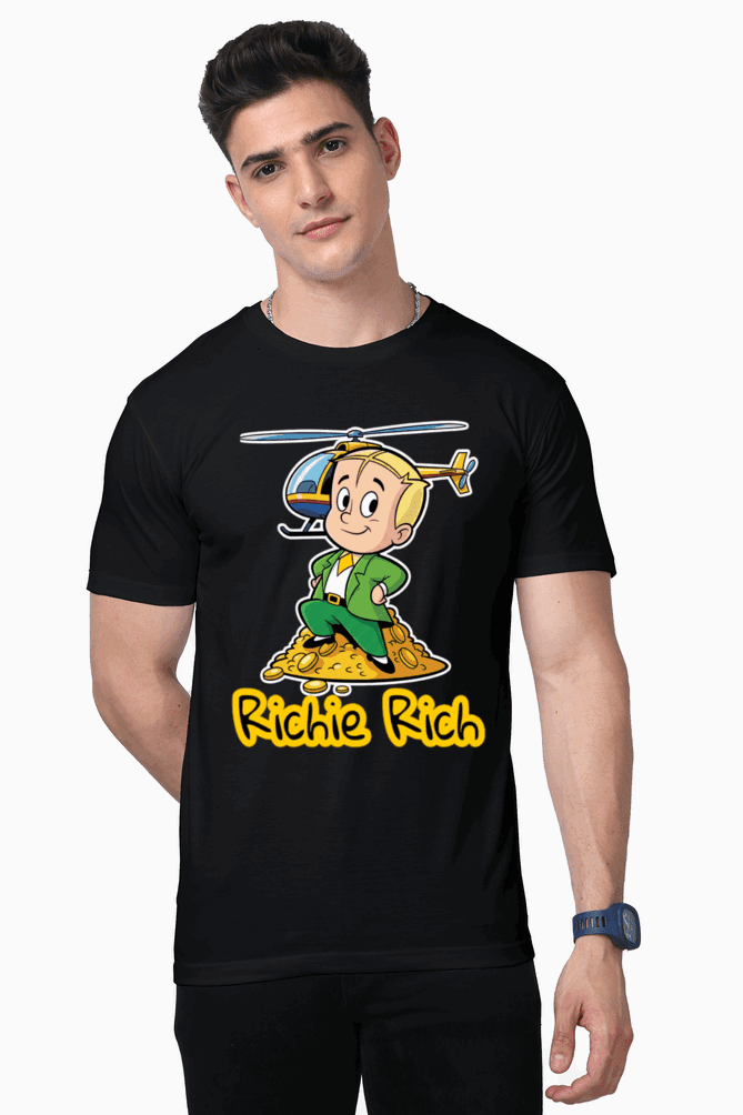 SkyBi Riche Rich Unisex Premium Supima Cotton Tshirts - SkyBi Shirts