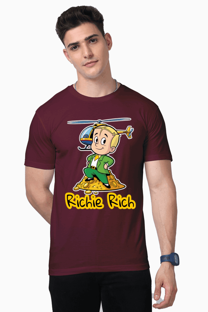 SkyBi Riche Rich Unisex Premium Supima Cotton Tshirts - SkyBi Shirts