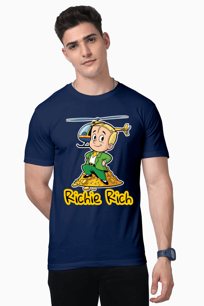 SkyBi Riche Rich Unisex Premium Supima Cotton Tshirts - SkyBi Shirts