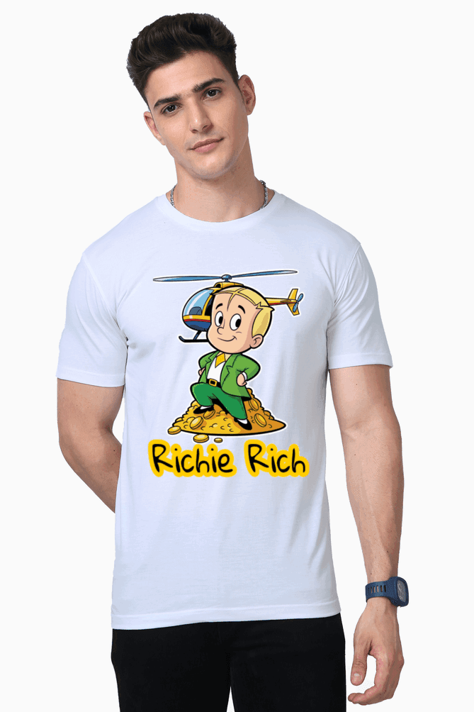 SkyBi Riche Rich Unisex Premium Supima Cotton Tshirts - SkyBi Shirts