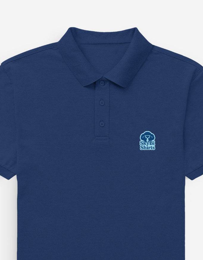 SkyBi Shirts Royal Blue Men's Polo Shirt Comfort Fit - SkyBi Shirts
