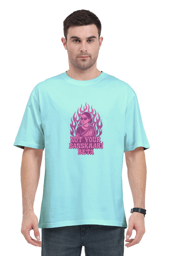 SkyBi Shirts Oversized T-Shirt 240 GSM Heavyweight Cotton - SkyBi Shirts