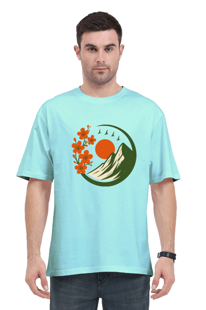 SkyBi Shirts Stylish Oversized T-Shirt 240 GSM Heavyweight Cotton - SkyBi Shirts