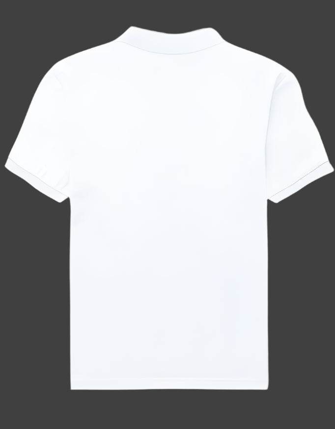 SkyBi Shirts White Men's Polo Shirt Premium Cotton - SkyBi Shirts