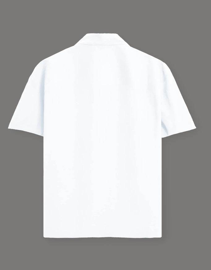 SkyBi Shirts White Oversized Shirt Unisex Premium Cotton - SkyBi Shirts