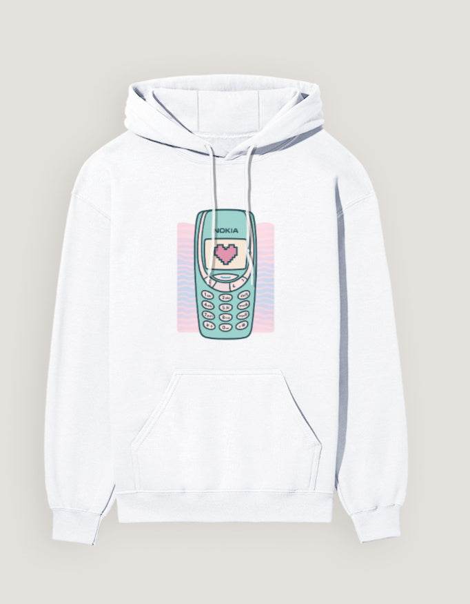 SkyBi Shirts Y2K 90s Nostalgia Sweatshirt with Retro Phone - SkyBi Shirts