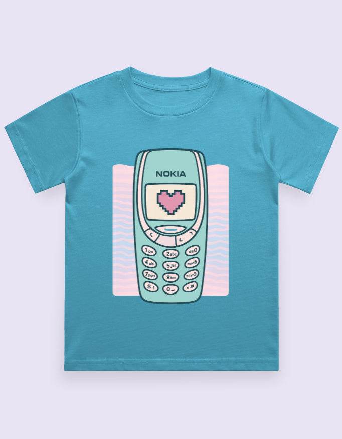 SkyBi Shirts Y2K Kids Graphic Tee Vintage Phone - SkyBi Shirts